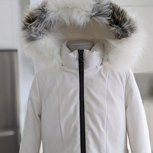 Derek Lam 10 Crosby white winter coat, medium